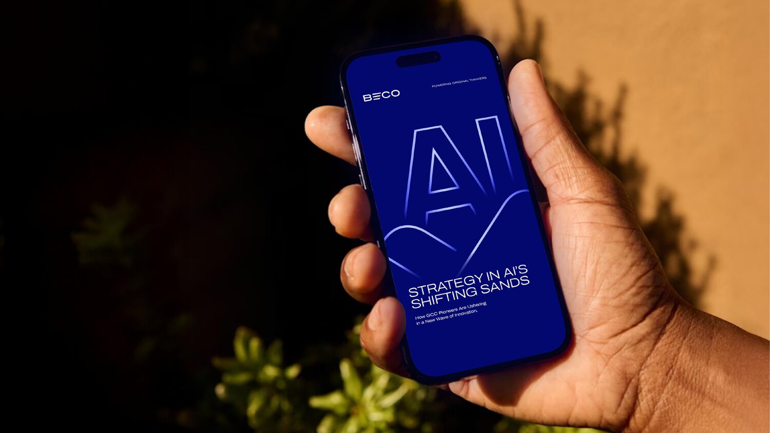 The new BECO brand applied to digital thought-leadership