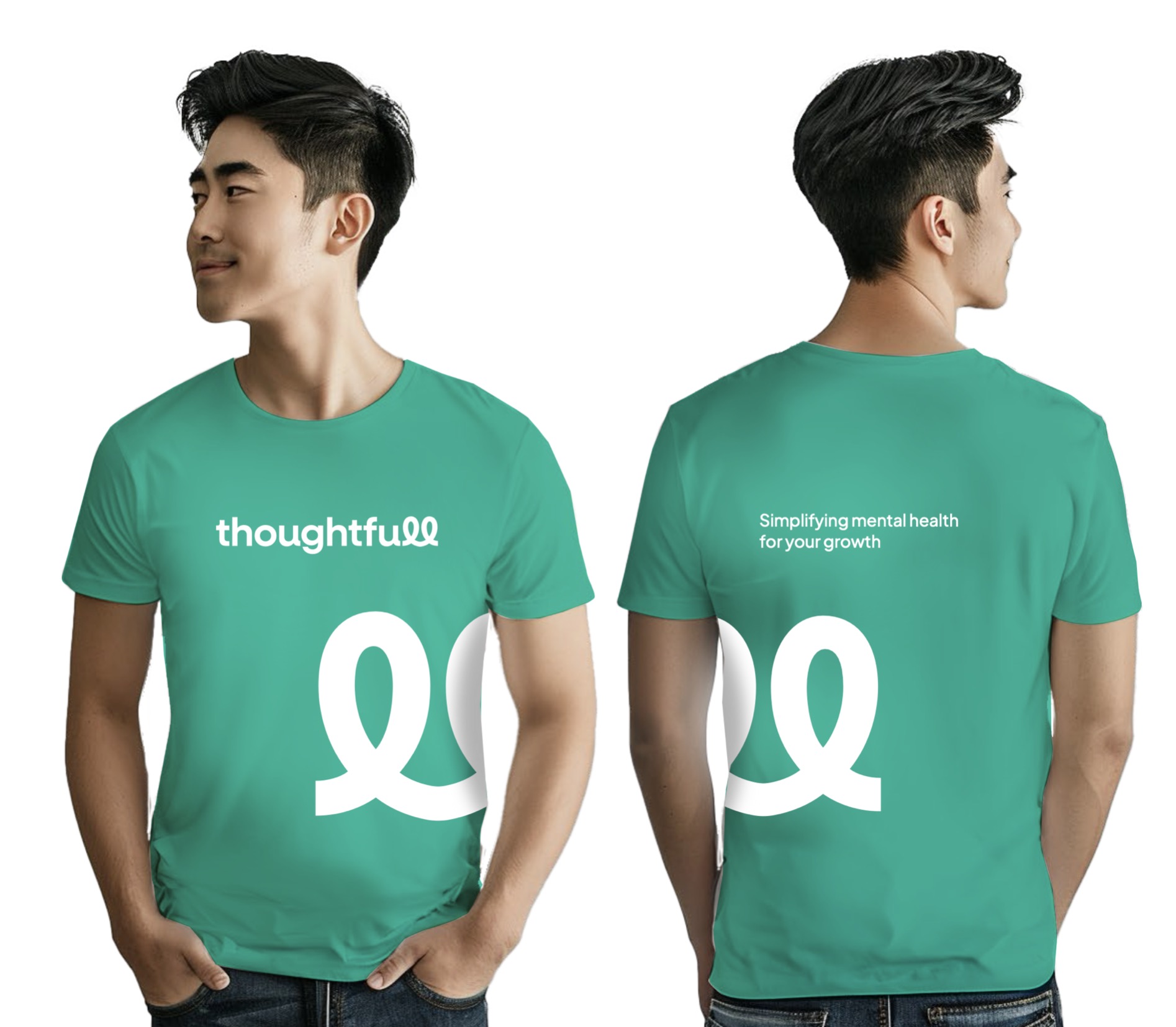 ThoughtFull branded t-shirts